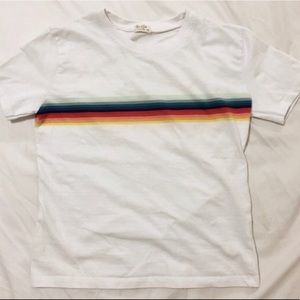Brandy Melville Rainbow Stripped Tee